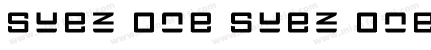 Suez One Suez One字体转换